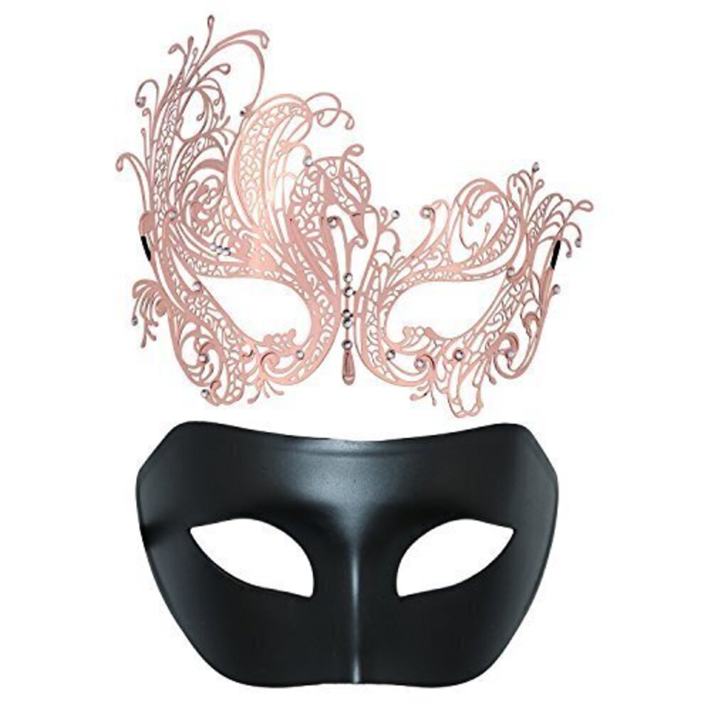 9417 Couple Masquerade Mask Metal Masks Venetian Party Mask Halloween